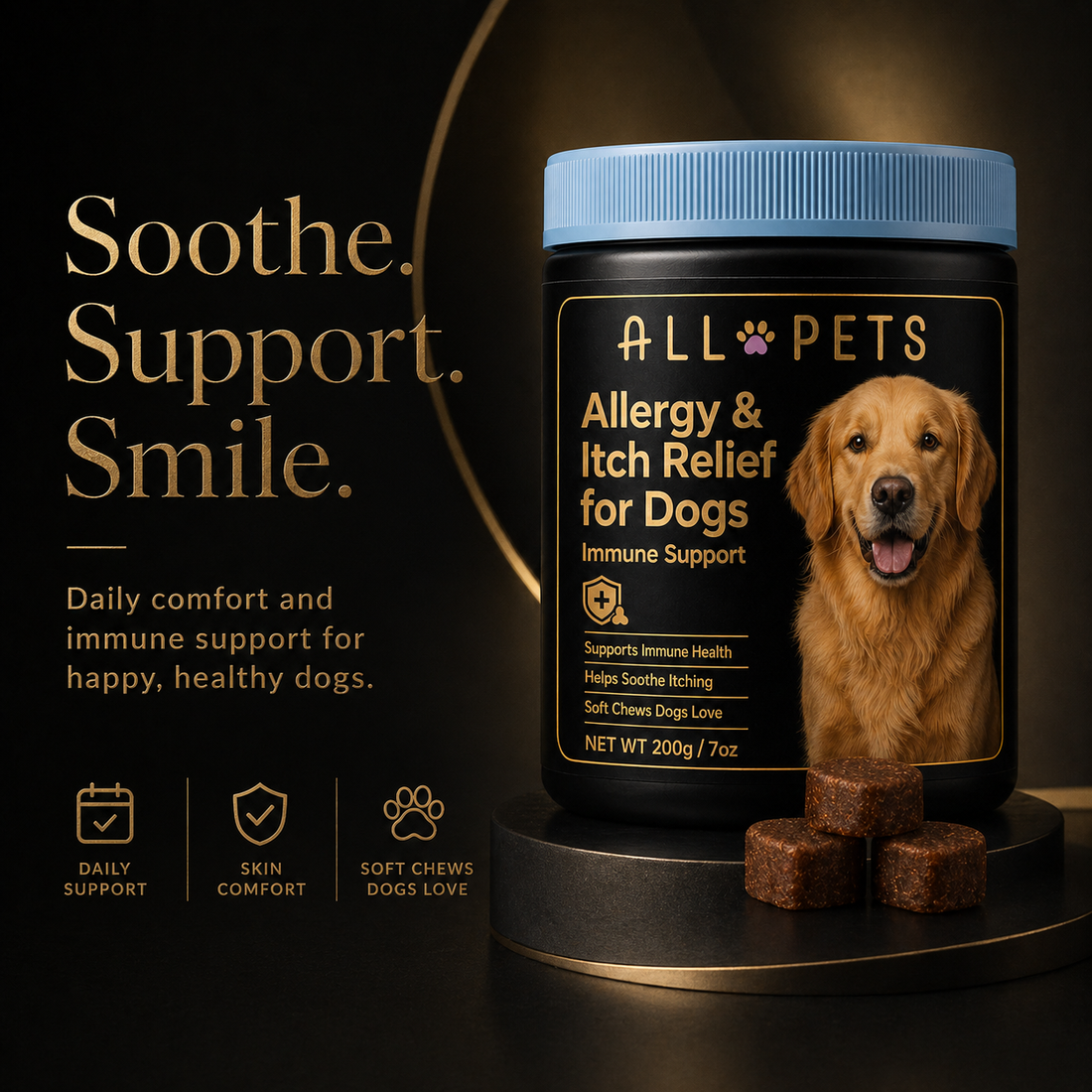 Bouchées peau et pelage pour chien ALL-PETS