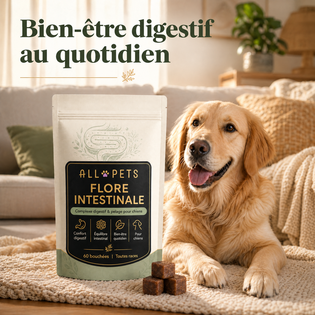 Bien-être digestif au quotidien pour chien