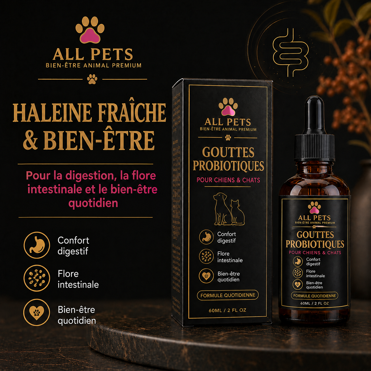 Haleine fraîche et bien-être – gouttes probiotiques